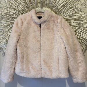 Women's Banana Republic Faux Fur Full Zip Jacket - Size M